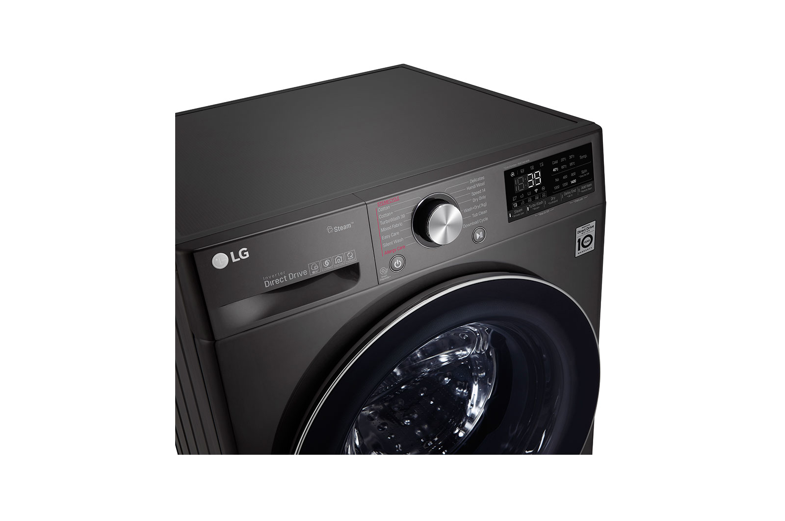 LG F4V9RCP2E washer dryer Freestanding Front-load Black – image 7