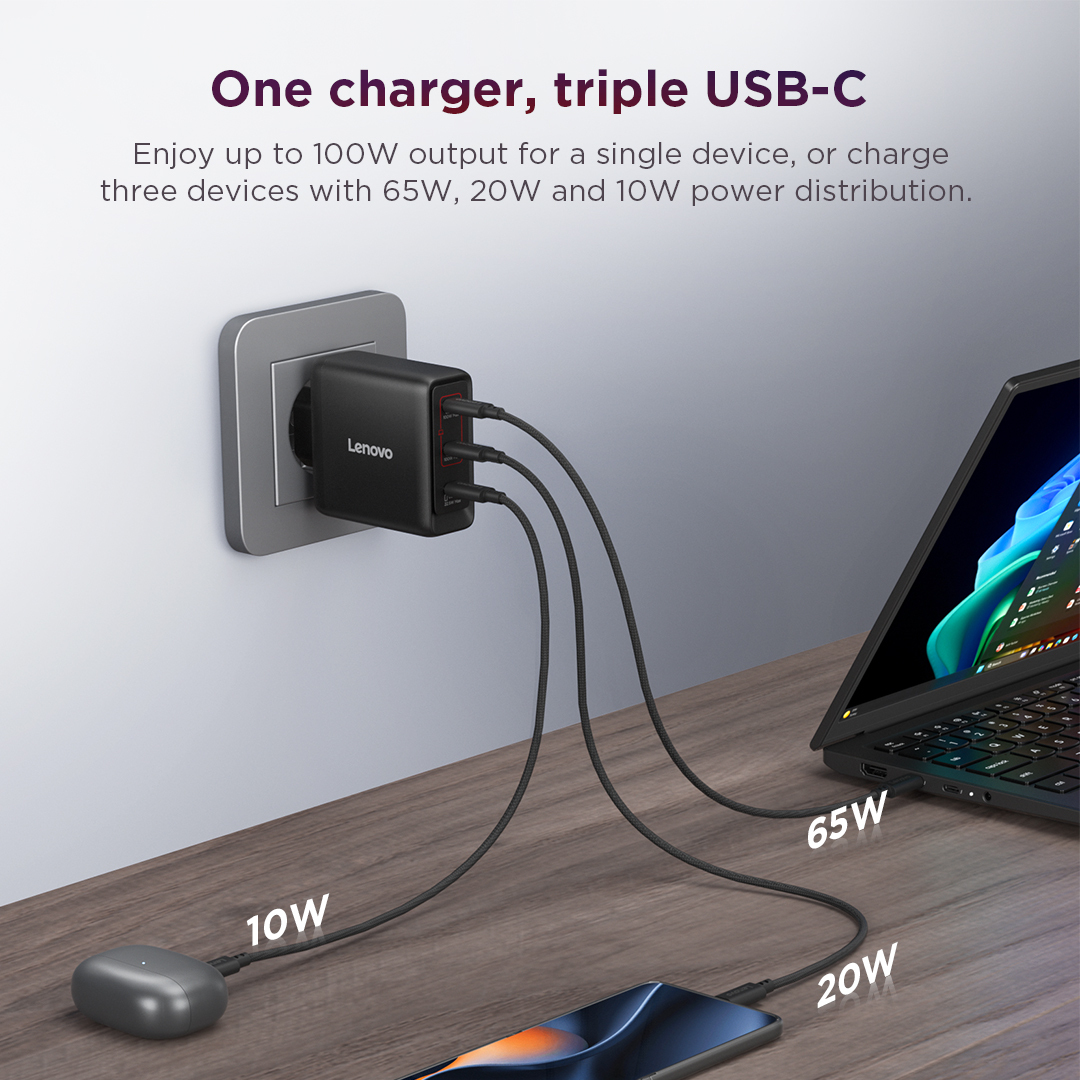 Lenovo 40AW100BEU mobile device charger Universal Black AC Indoor – image 9
