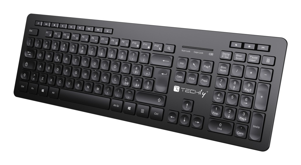 Techly ICTWC006 keyboard Universal RF Wireless QWERTY Italian Black – image 3