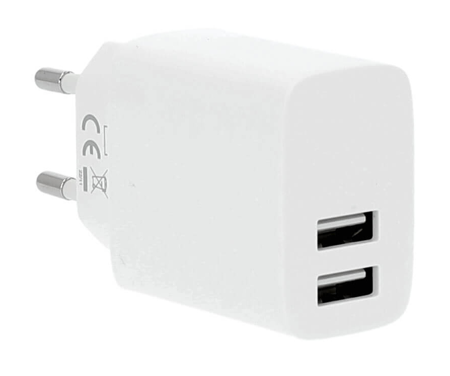Gear Charger 220V 2xUSB-A 3,4A White – image 1