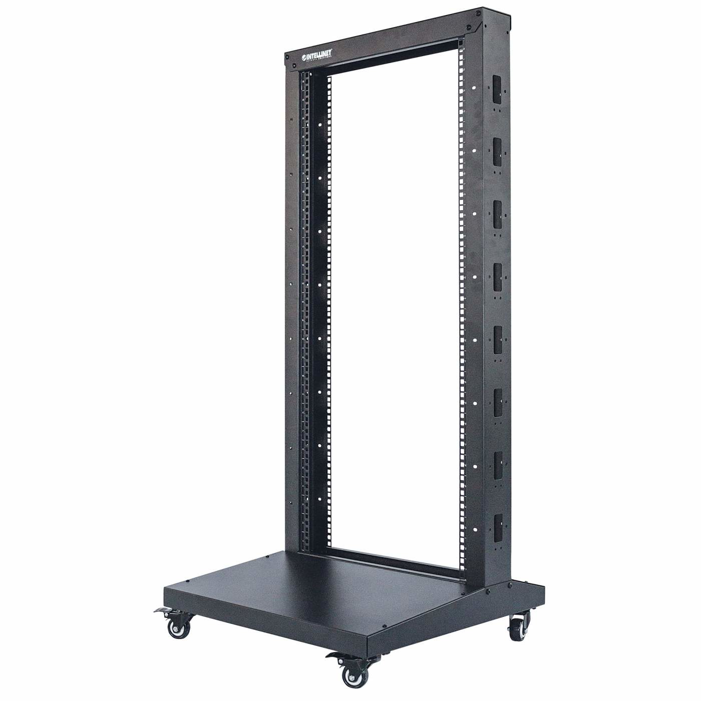 Intellinet Network Rack - 2-Post Open Frame, 48U, Black, Flatpack