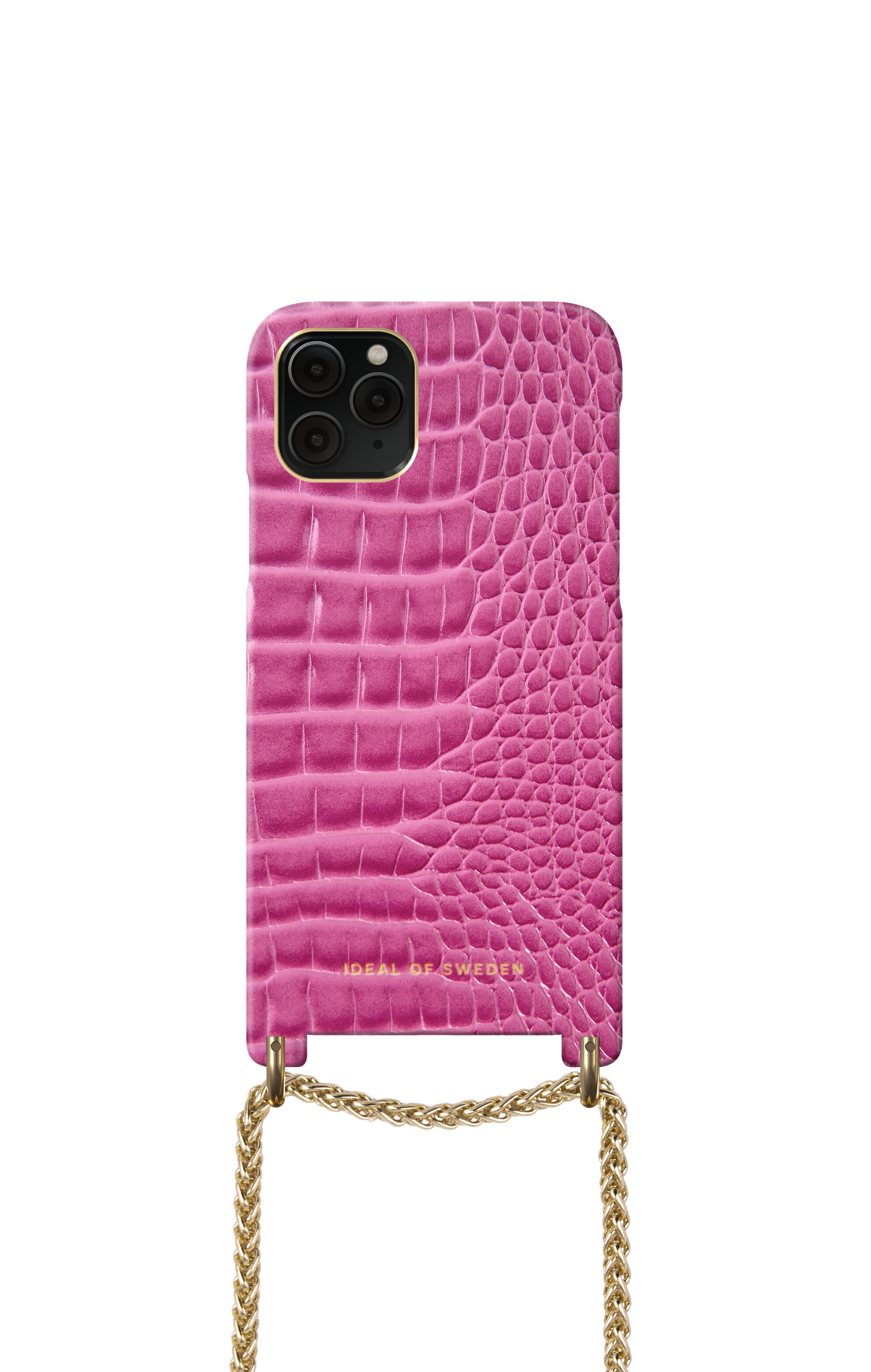 iDeal of Sweden Lilou Necklace Case Fuchsia Croc iPhone 11P/XS/X – image 3