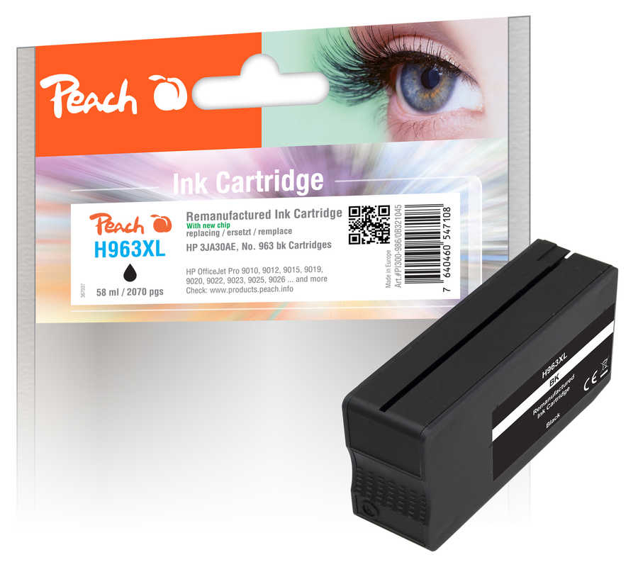 Peach 321045 ink cartridge 1 pc(s) Compatible High (XL) Yield Black