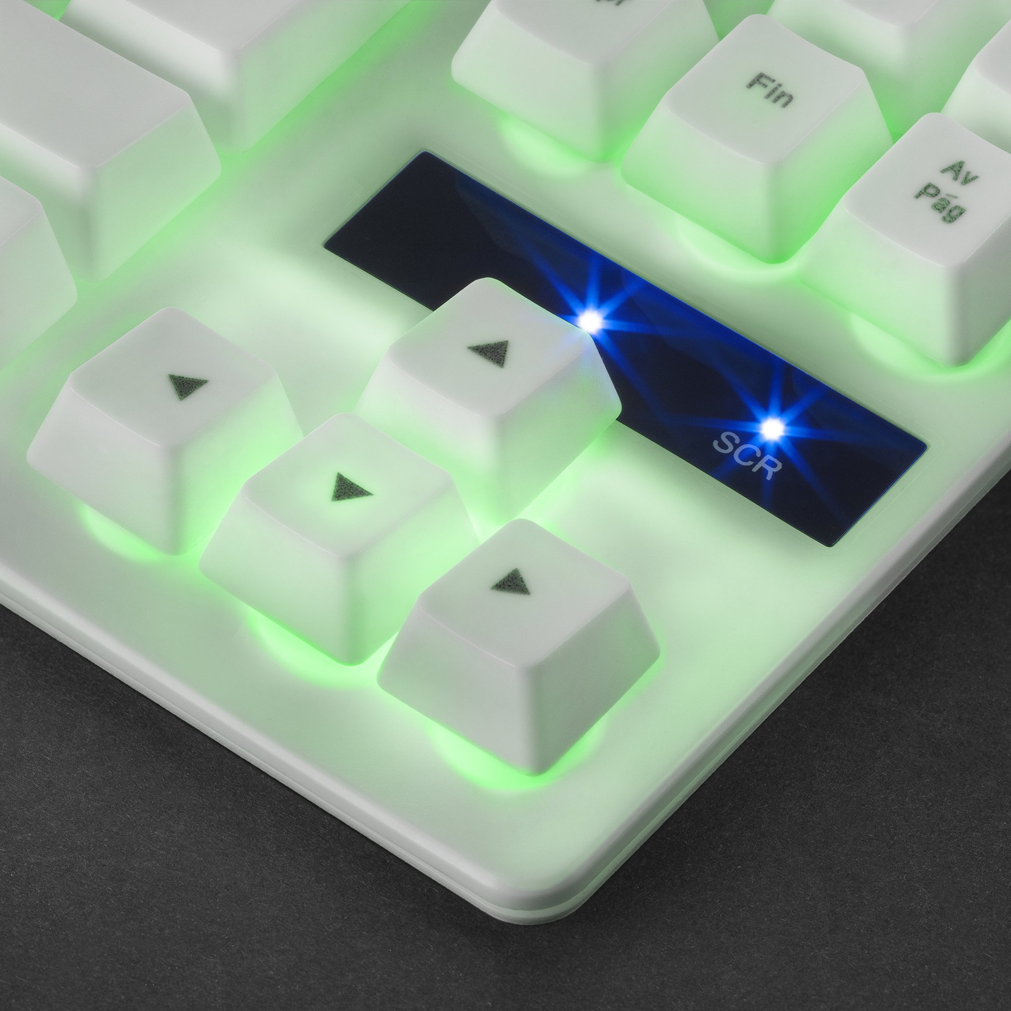 Mars Gaming MK02 White Gaming Keyboard H-Mech FRGB TKL Antighosting Spanish Language – image 4