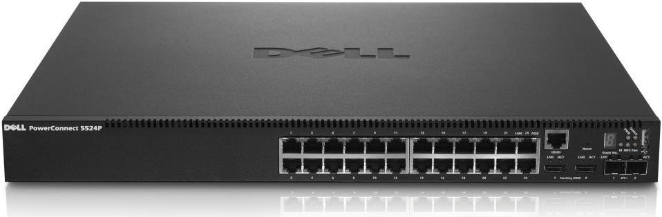Dell PowerConnect 5524P Managed L2 1U Black