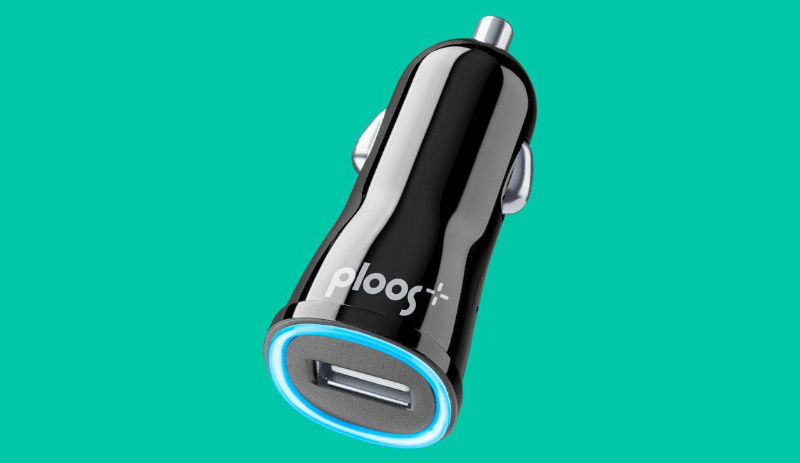 PLOOS - USB CAR ADAPTER 2A - Universal 2A in-car charger