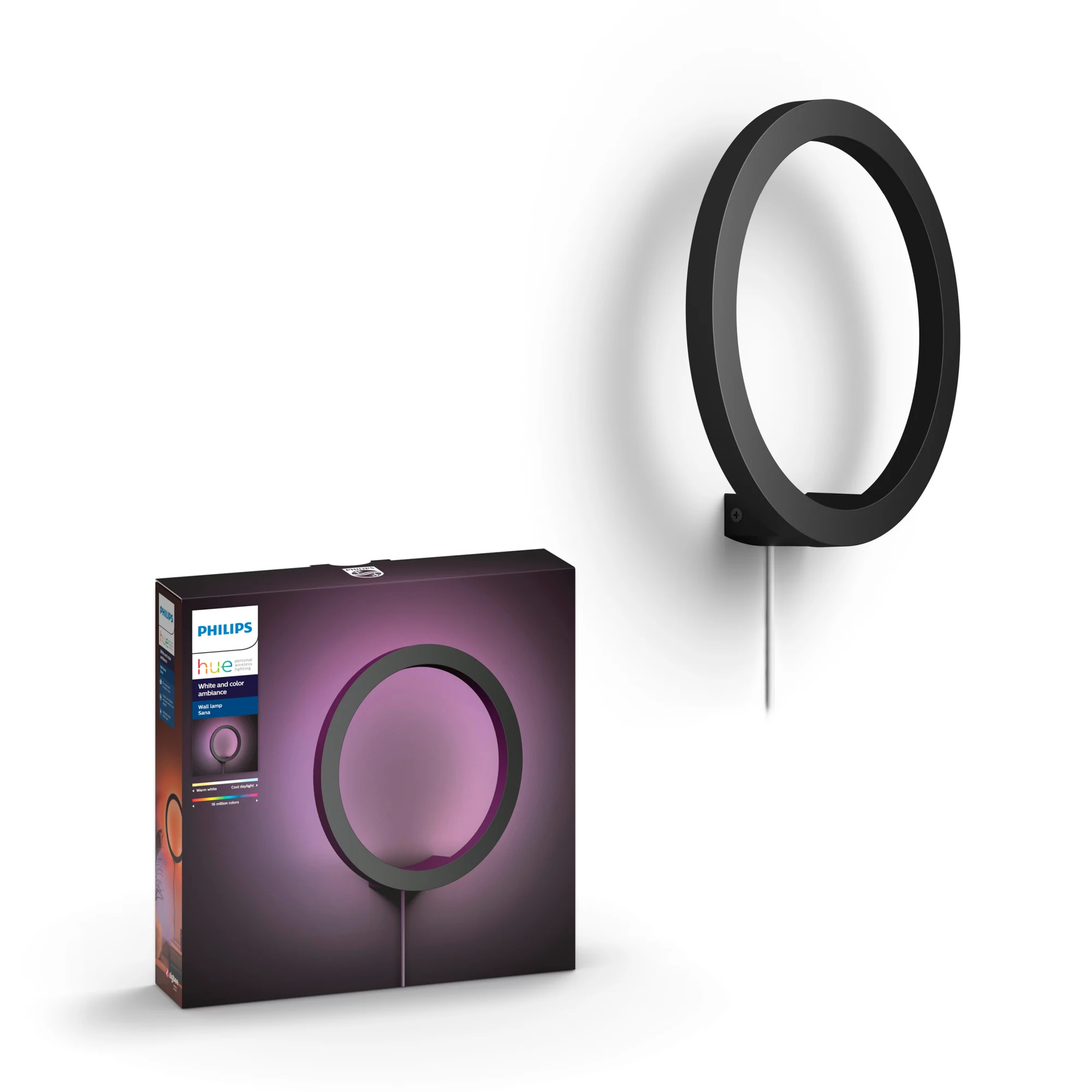 Philips by Signify Philips Hue White and colour ambience Sana wall light