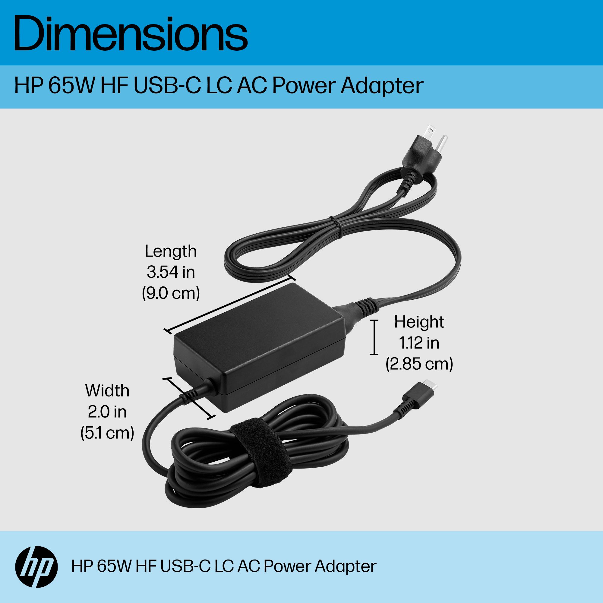 HP 65W Halogen Free LC USB-C AC Adapter – image 2