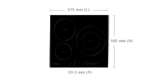 Samsung CTN363KB Black Built-in Zone induction hob 3 zone(s) – image 3