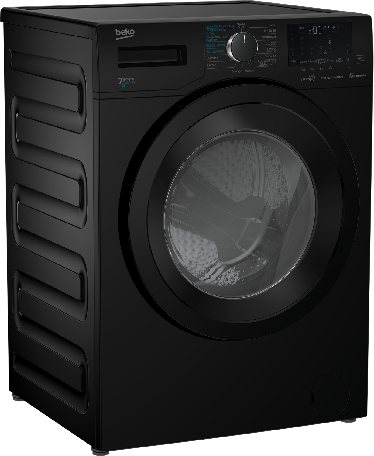 Beko HWD7527BB washer dryer Freestanding Front-load Black – image 5