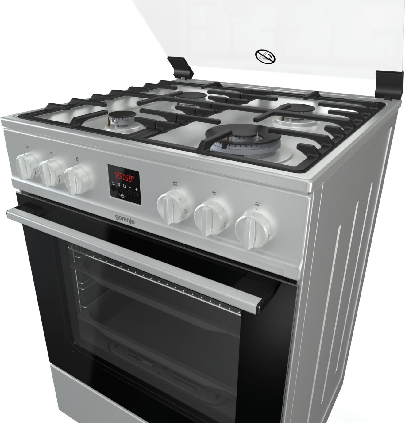 Gorenje GI6320XA cooker Freestanding cooker Gas Black, Stainless steel – image 5