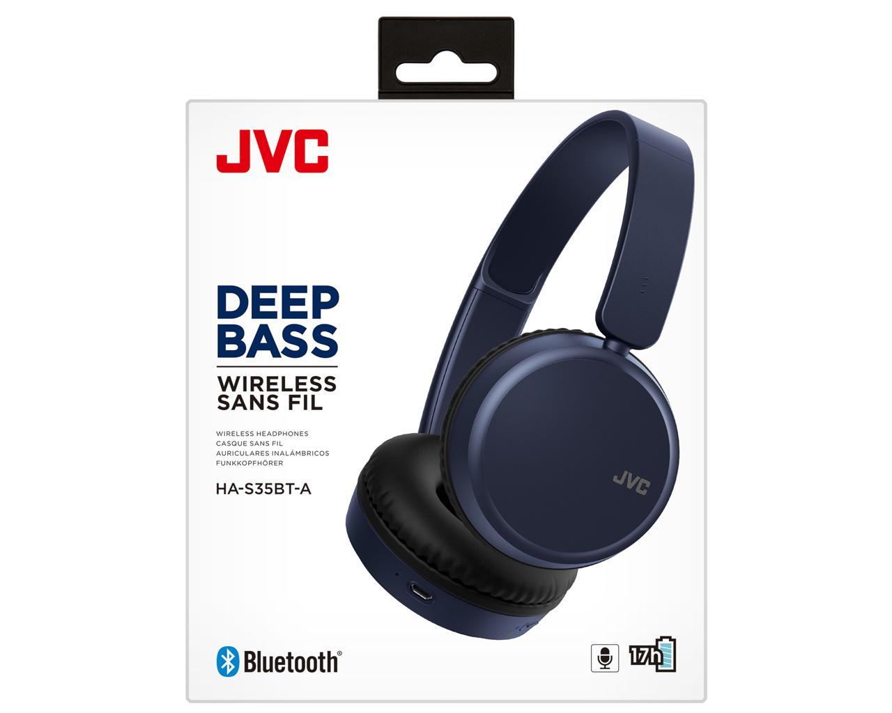 JVC HA-S35BT-A headphones/headset Wireless Head-band Calls/Music Bluetooth Black, Blue – image 7