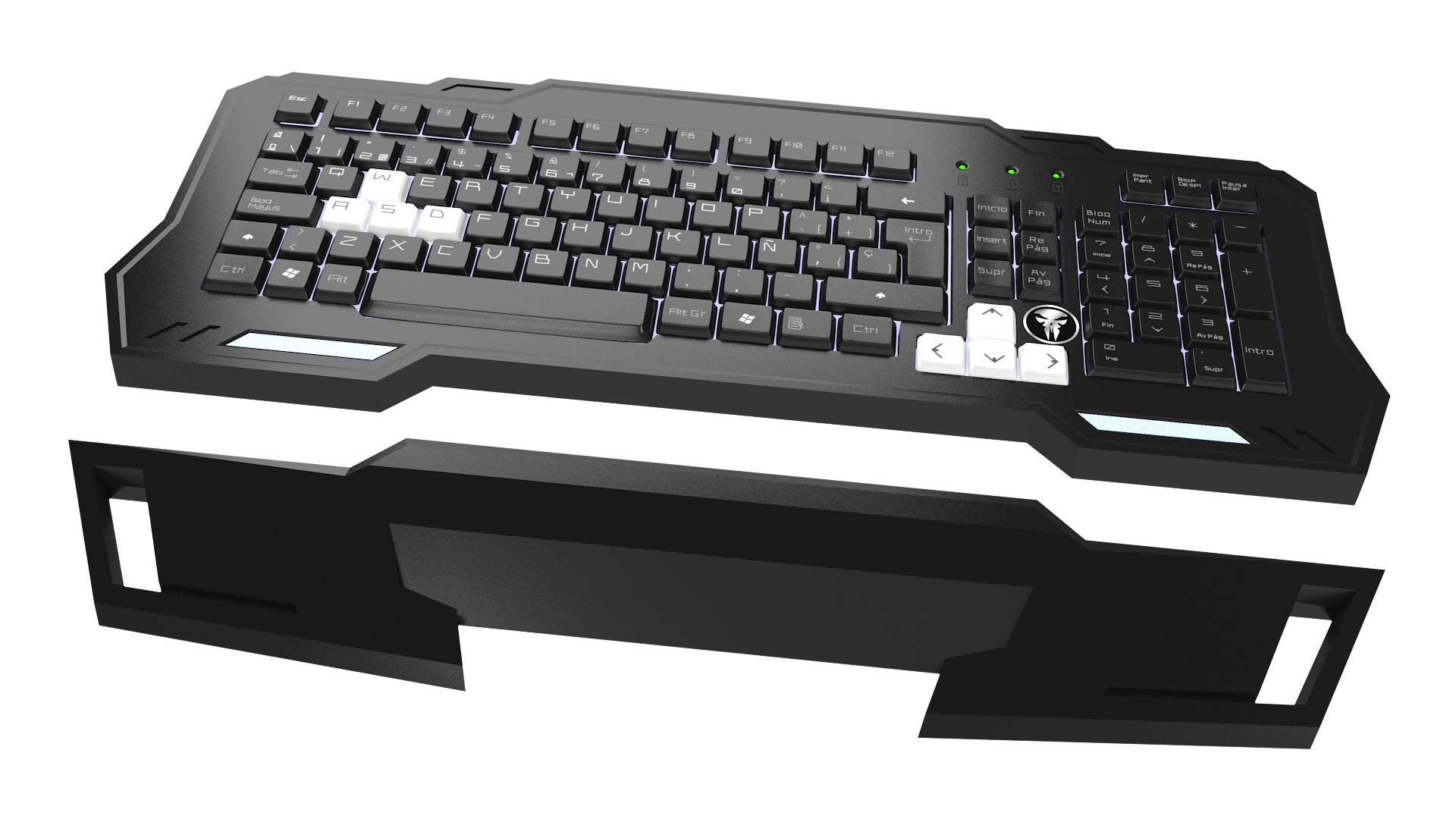 Mars Gaming MKHA1 keyboard USB Black, White – image 4