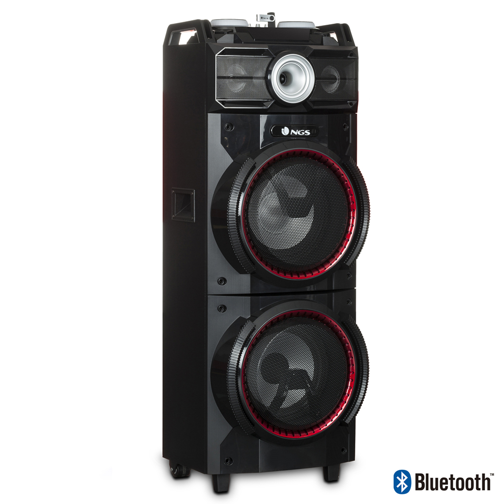 NGS WILDTECHNO portable/party speaker Black, Blue, Red