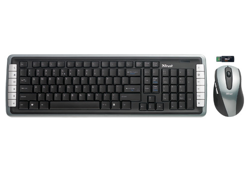 Trust DS-3400D keyboard Mouse included RF Wireless