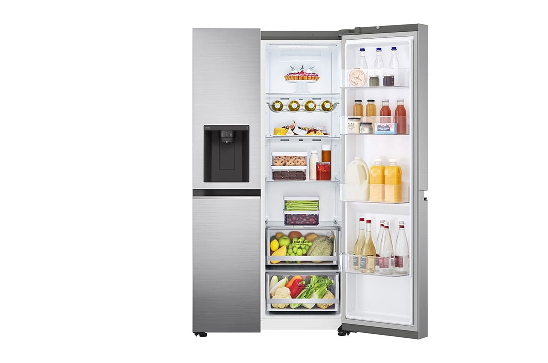 LG GSLV80PZLF side-by-side refrigerator Freestanding – image 4