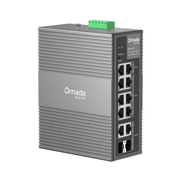 TP-Link Omada IES210GPP switch di rete Gestito Gigabit Ethernet (10/100/1000) Supporto Power over Ethernet (PoE) DIN rail Grigio