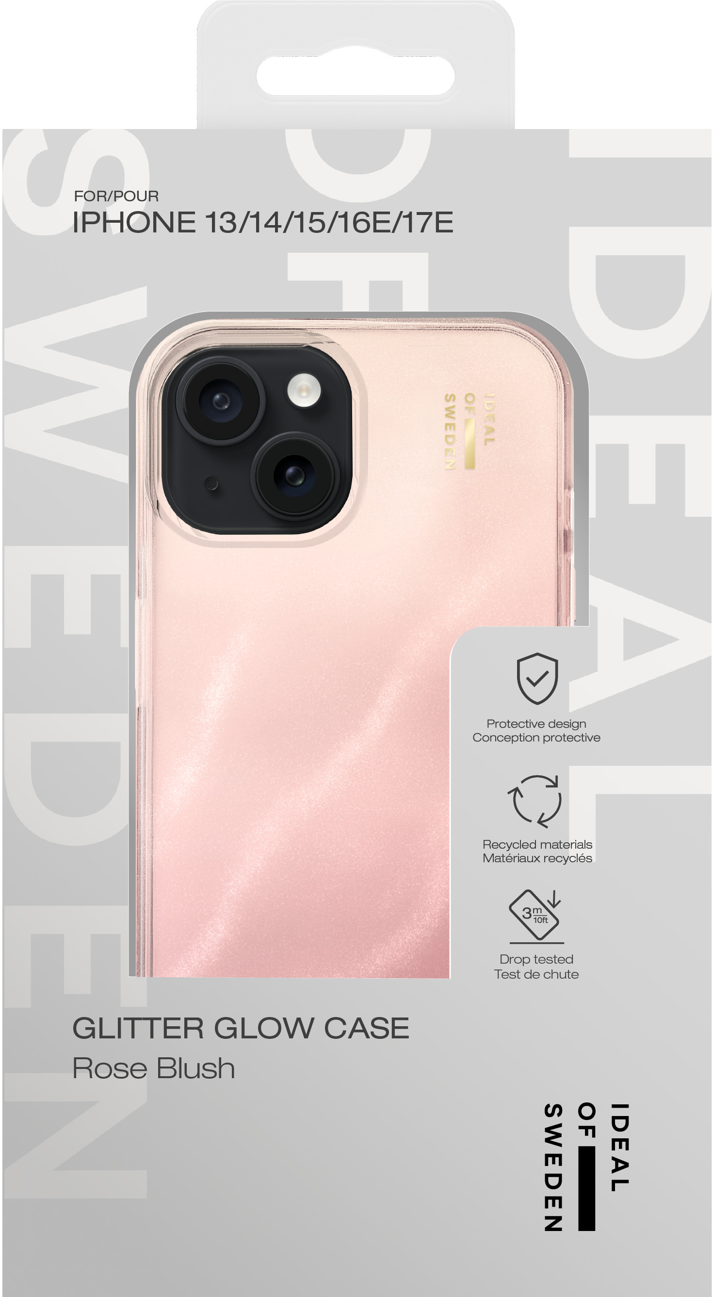 iDeal of Sweden Clear Case iPhone 13 / 14 / 15 / 16e / 17e Rose Blush – image 4