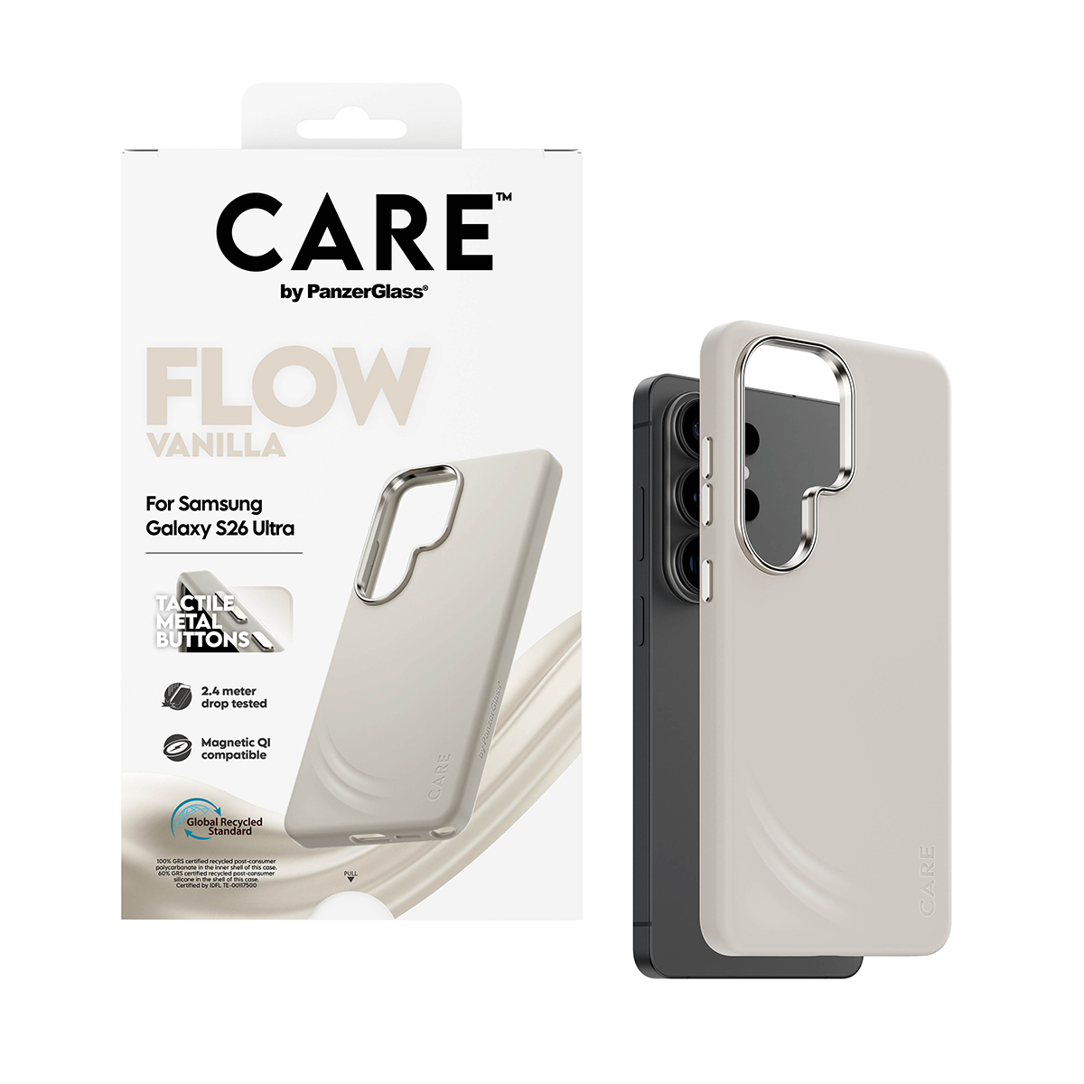 PanzerGlass CARE™ by PanzerGlass® Flow Case Vanilla w. Qi Samsung Galaxy S26 Ultra – image 5