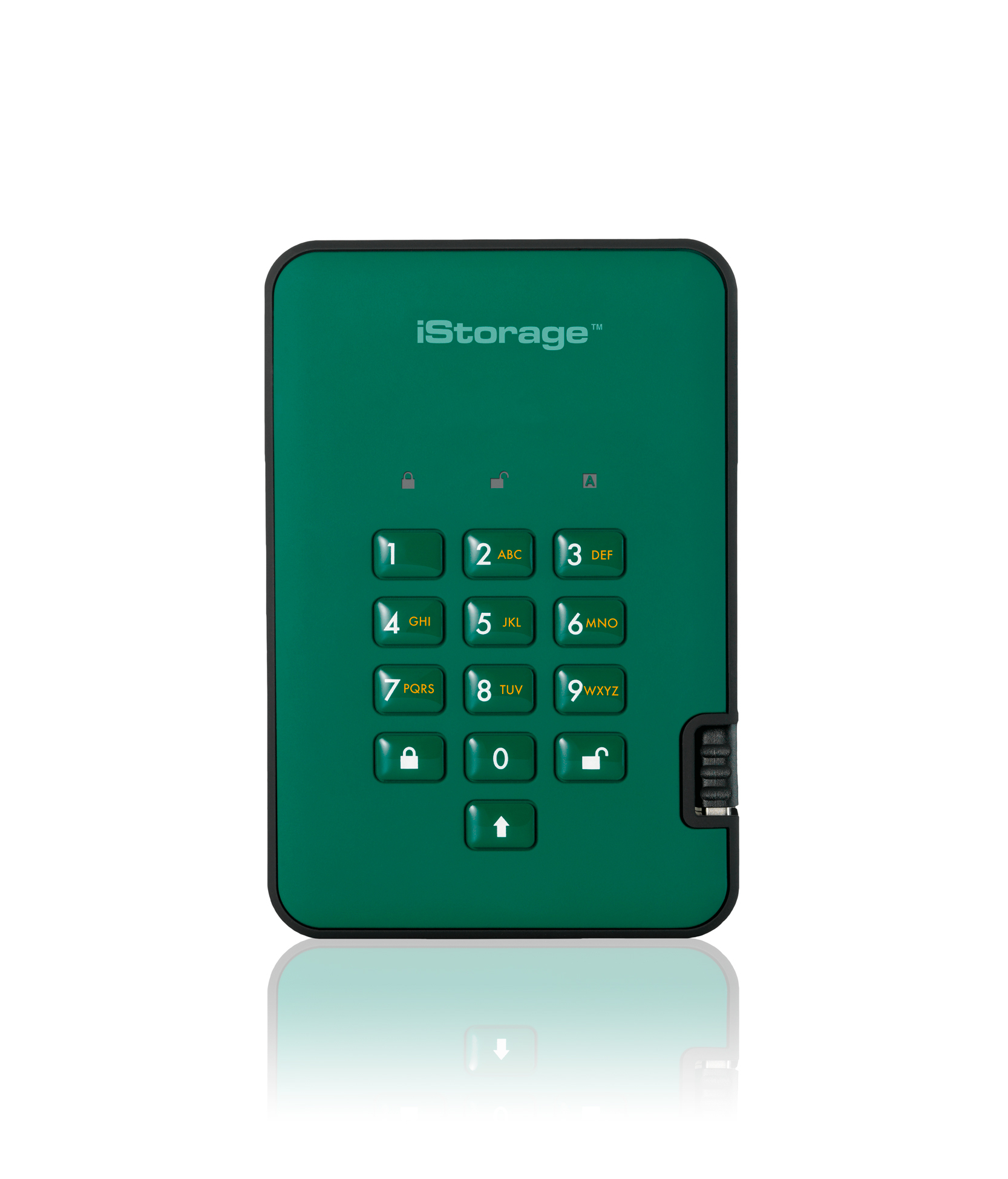 iStorage diskAshur² SSD 16TB Green | Secure Portable Solid State Drive |AES-XTS 256-bit Hardware Encryption | PIN protected | OS & Platform Independent | TAA Compliant |Brute force hack defence | Dust/Water Resistant image 1