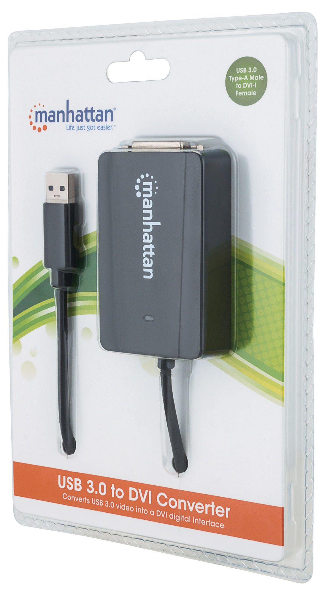 Manhattan USB-A to DVI-I Converter Cable – image 5