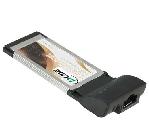 InLine 1000 Base-T Gigabit Ethernet ExpressCard