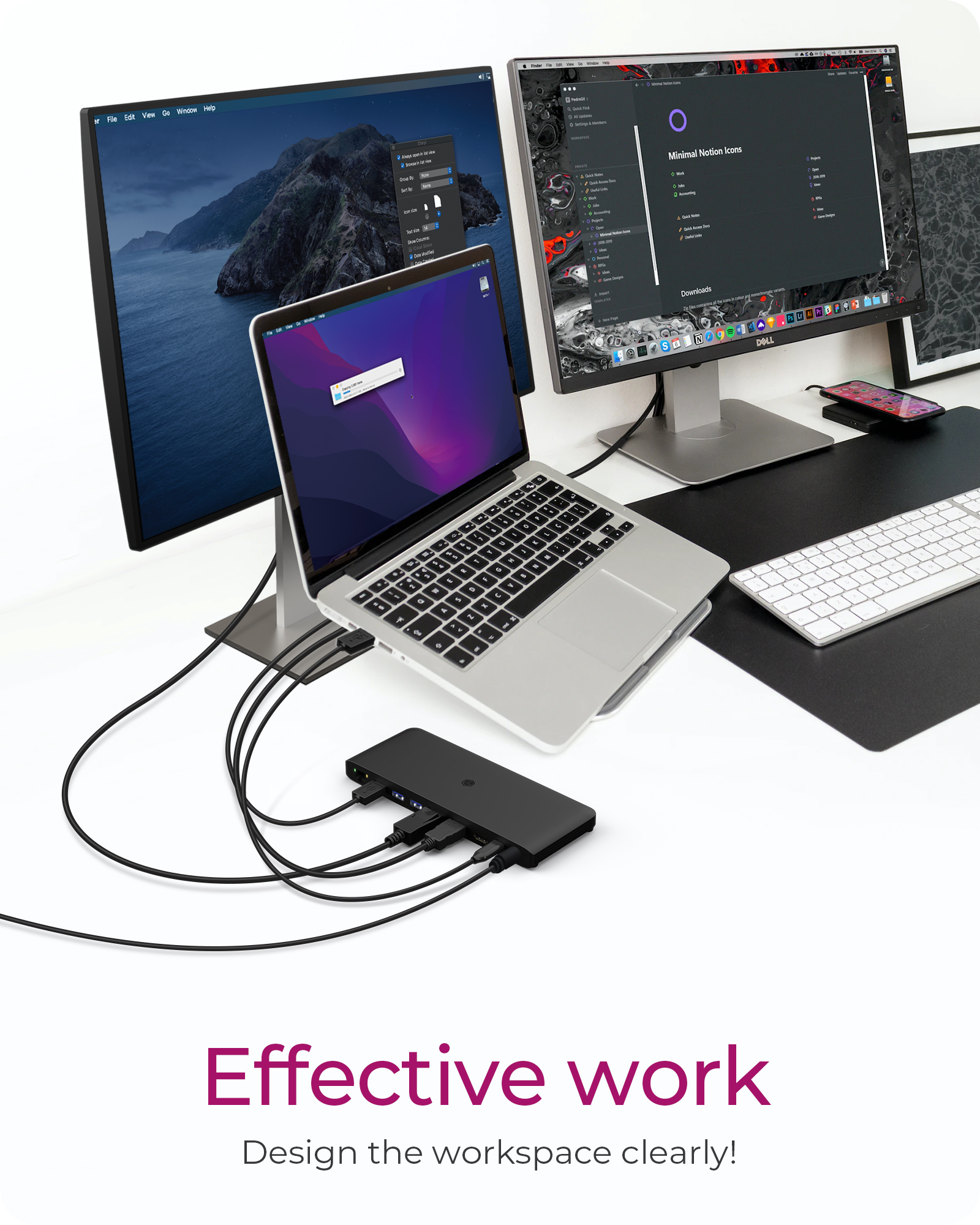 ICY BOX IB-DK2416-C USB Type-C DockingStation with triple video output – image 2