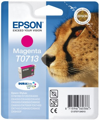Epson Cheetah Singlepack Magenta T0713 DURABrite Ultra Ink – image 3