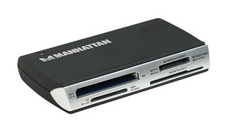 Manhattan 100786 card reader USB 2.0 Black – image 1