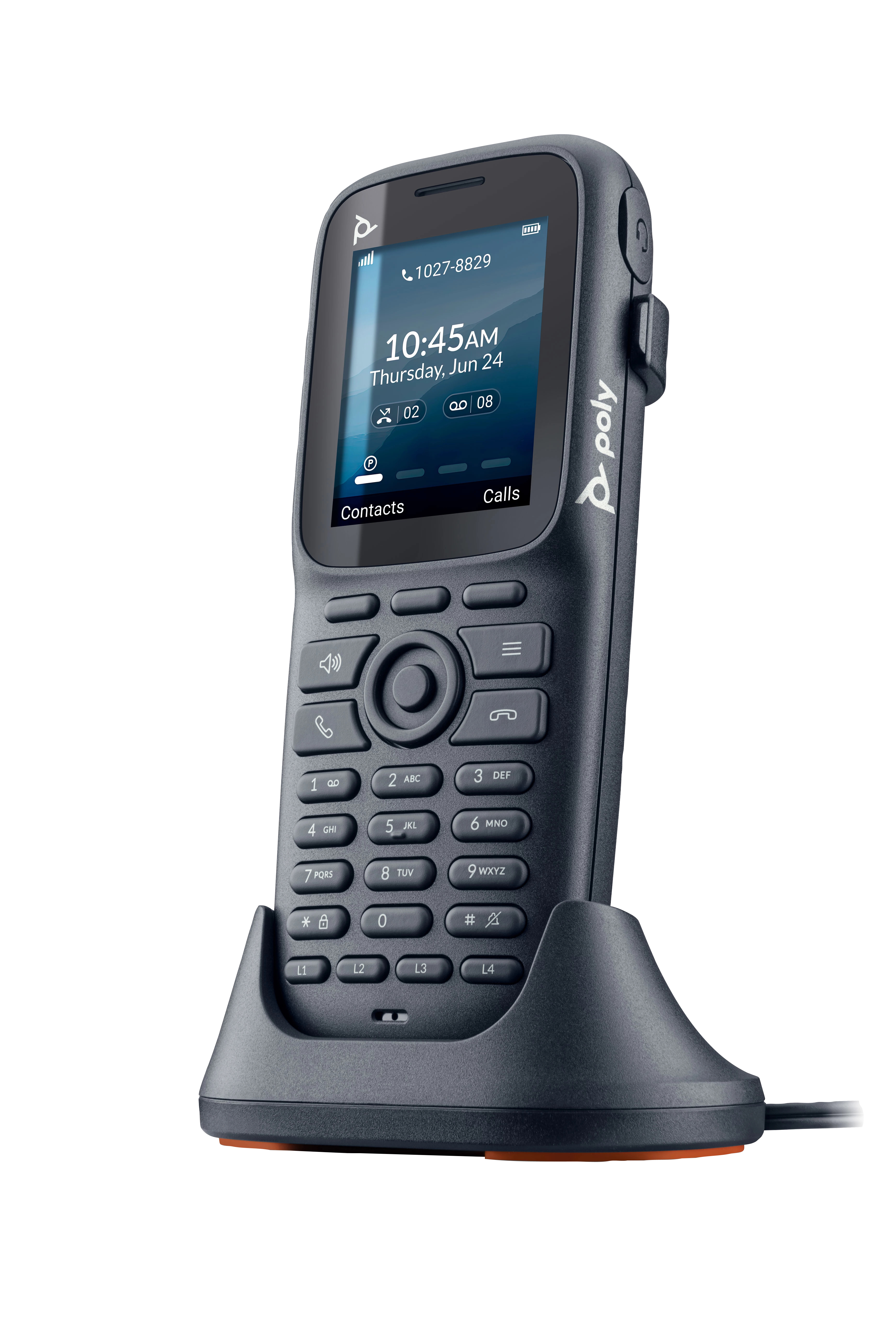 HP Poly Rove 20 - Cordless extension handset with caller ID/call waiting - DECT - 3-way call capability - 10 lines - black
