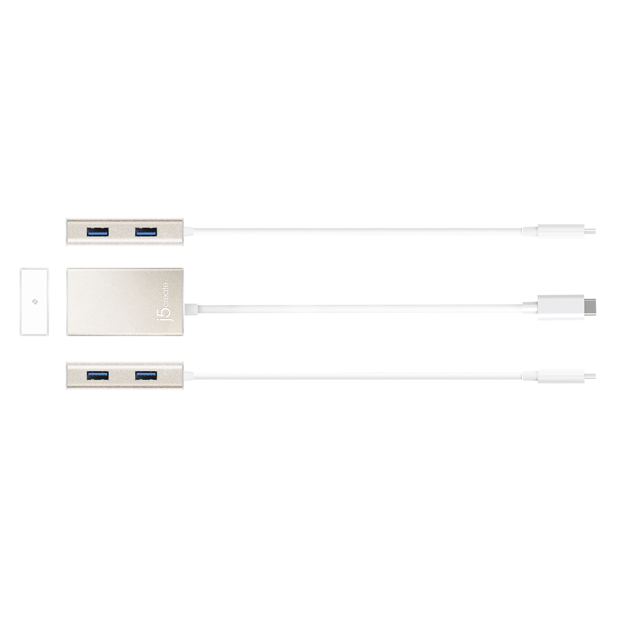j5create JCH343 USB-C™ 4-Port Hub, Black – image 3