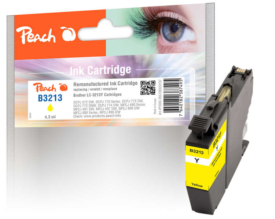 Peach PI500-265 ink cartridge 1 pc(s) Compatible Yellow