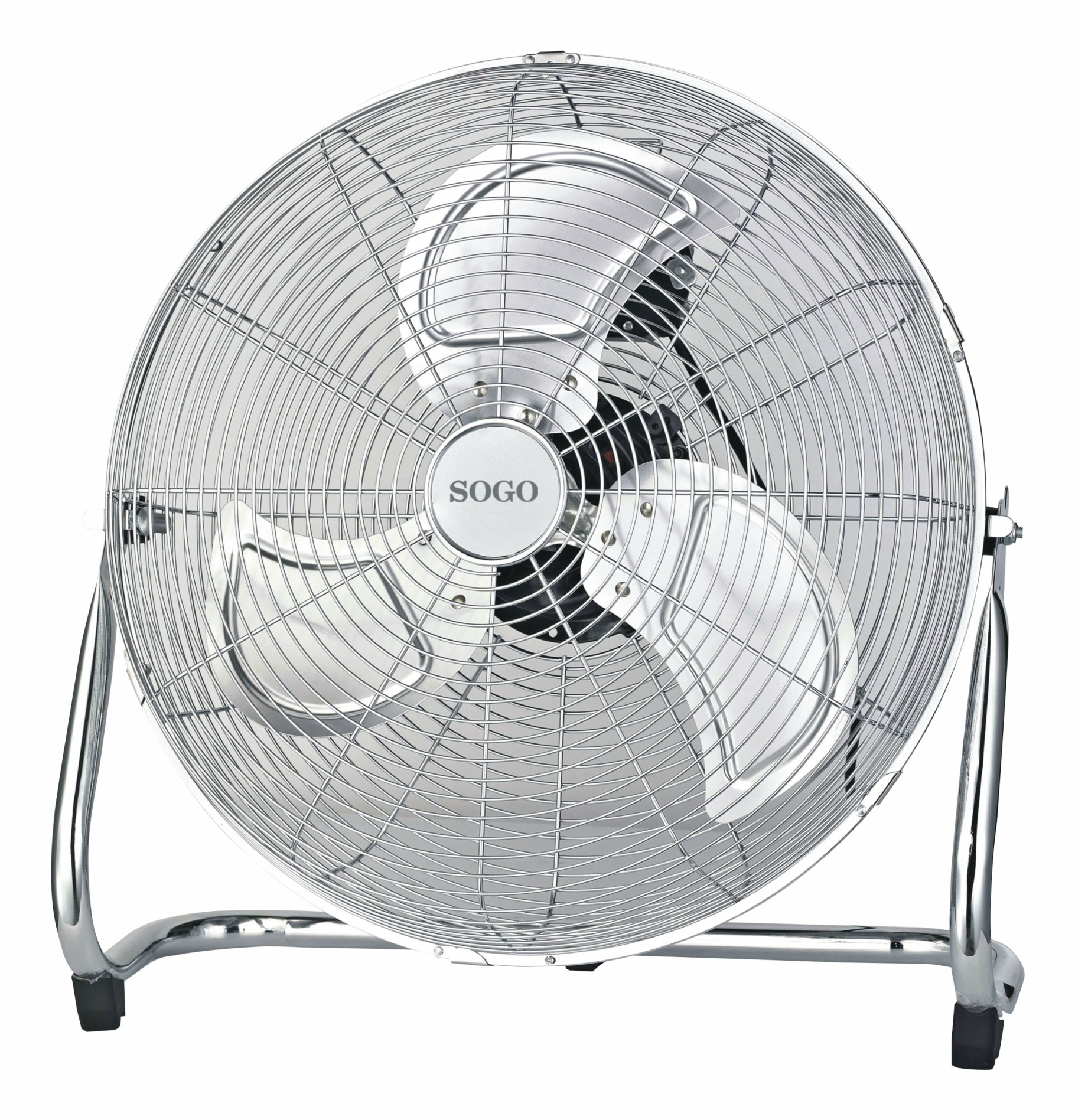 مروحة أرضية صناعية Sogo VEN-SS-21050، 50 سم، كروم، معدن، 170 واط