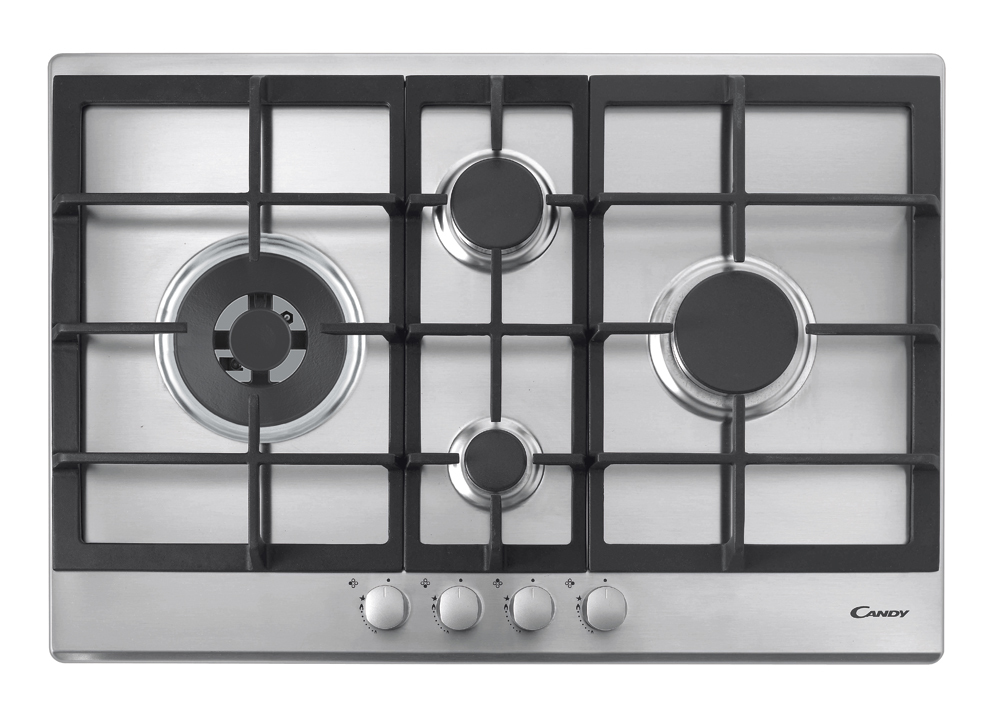 Candy Timeless CPG74SWGX Stainless steel Built-in Gas 4 zone(s)
