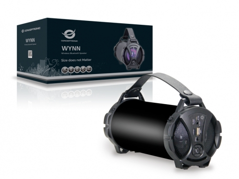 Conceptronic WYNN Wireless Bluetooth Speaker, black – image 2