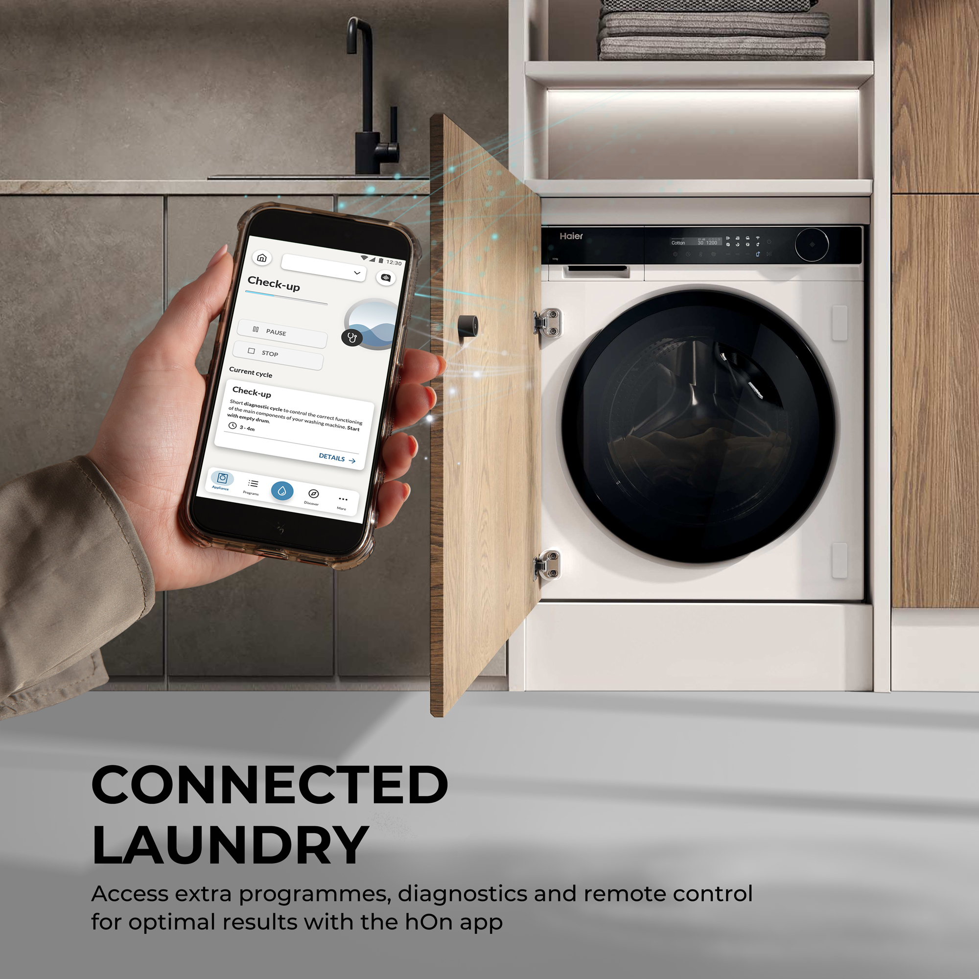 Haier HWDB100-B14858U1 washer dryer Built-in Front-load White – image 7