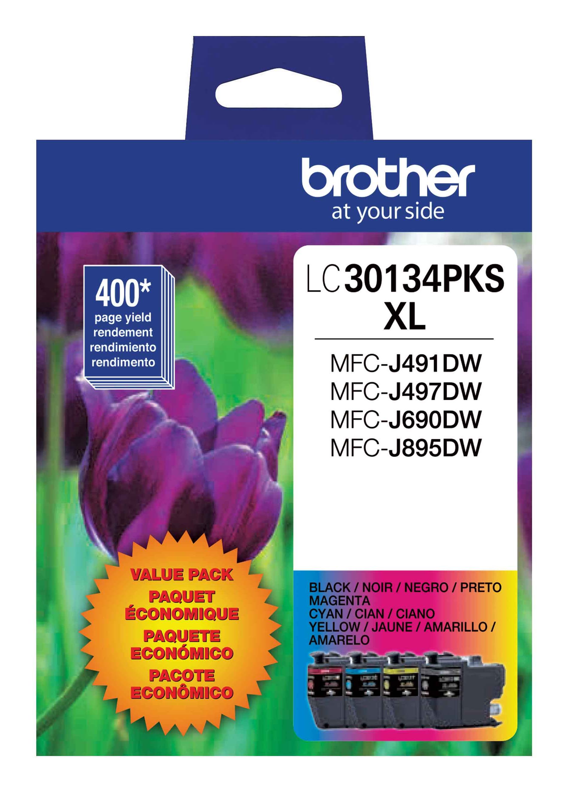 Brother LC30134PKS ink cartridge 4 pc(s) Original High (L) Yield Black, Cyan, Magenta, Yellow – image 2