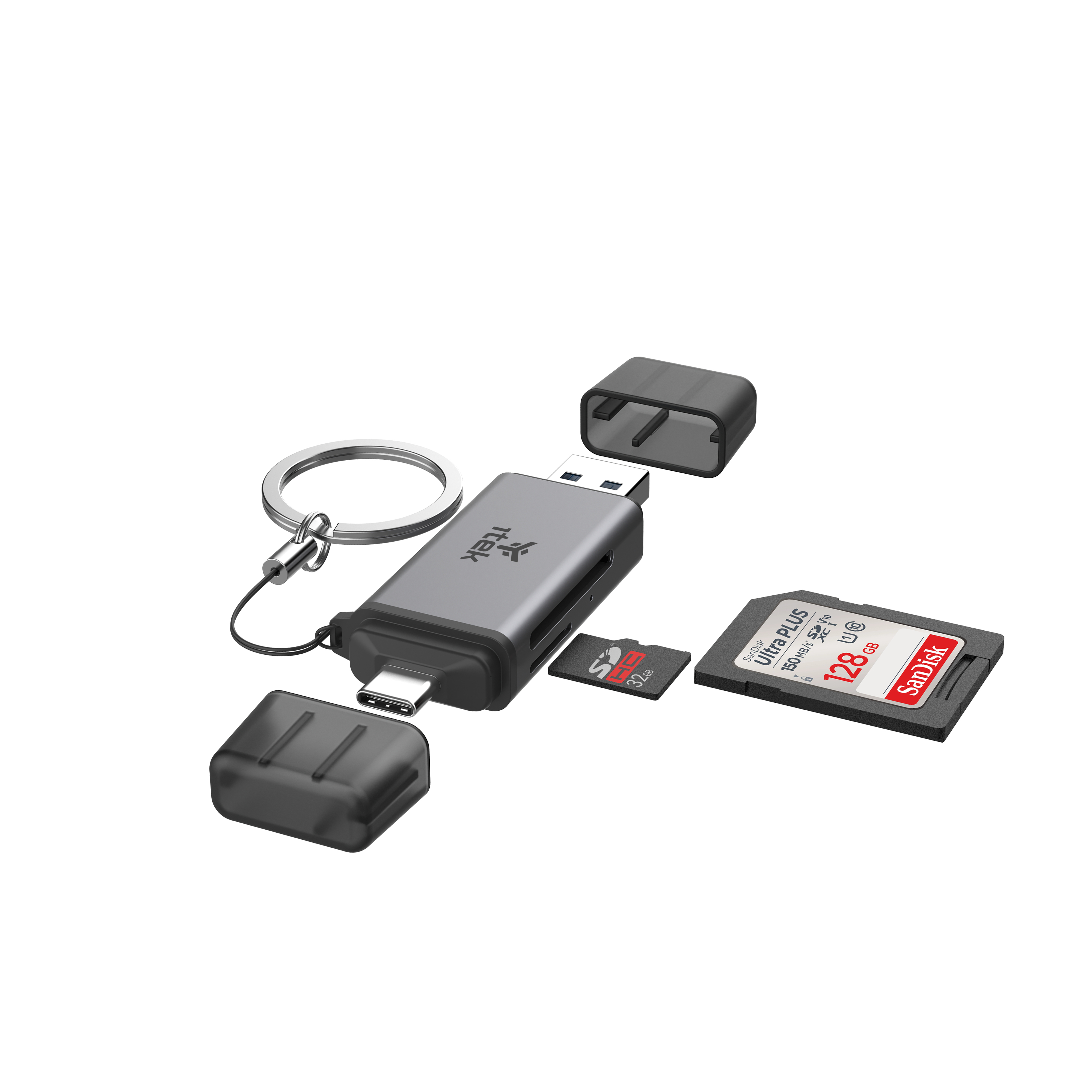 ITEK Adattatore USB-C o USB-A a Card Reader …