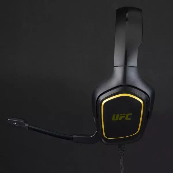 Konix UFC Headset Wired Head-band Gaming USB Type-A Black, Yellow – image 4
