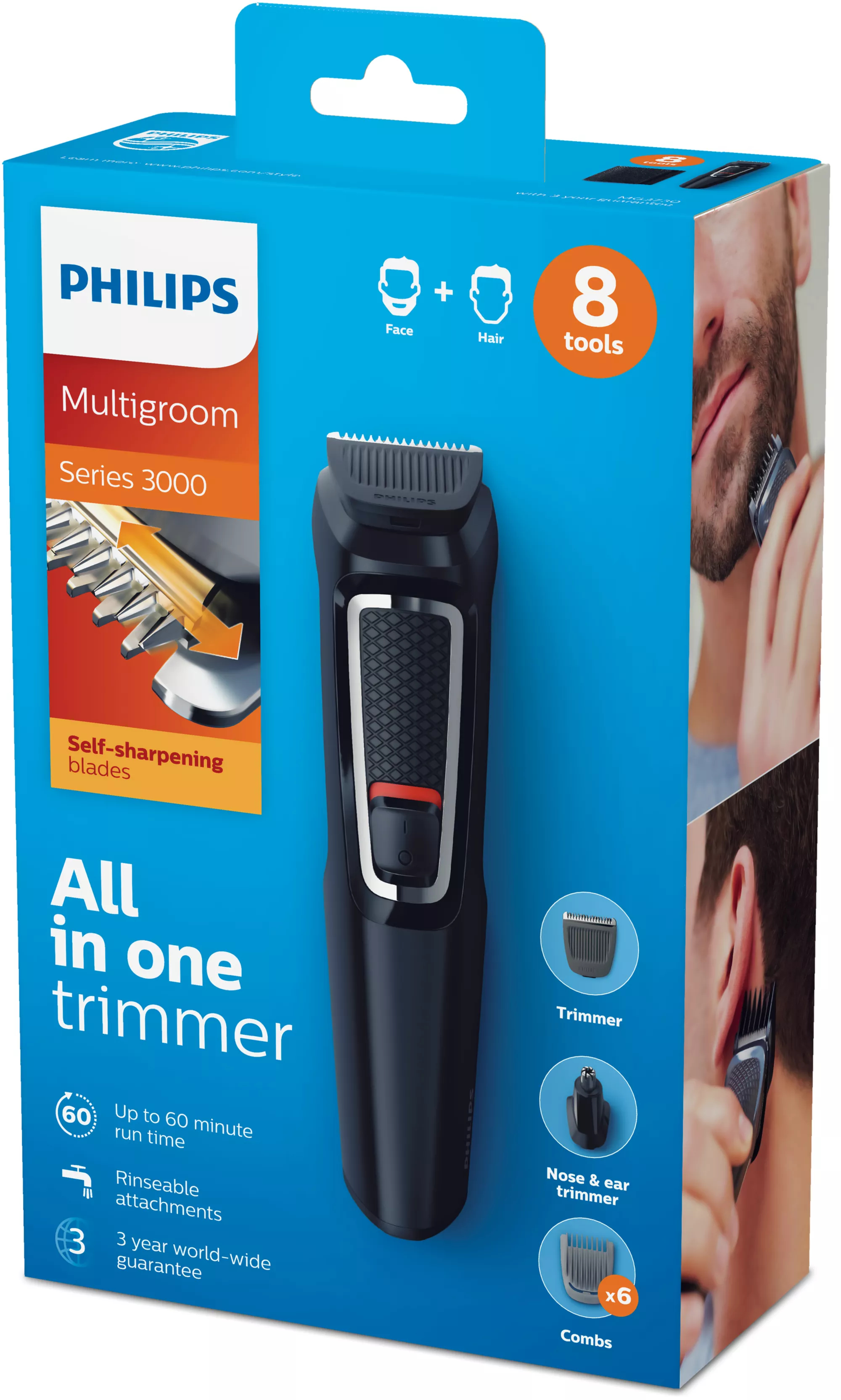 Philips MULTIGROOM Series 3000 MG3730/13 8-in-1, Face and Hair – image 2
