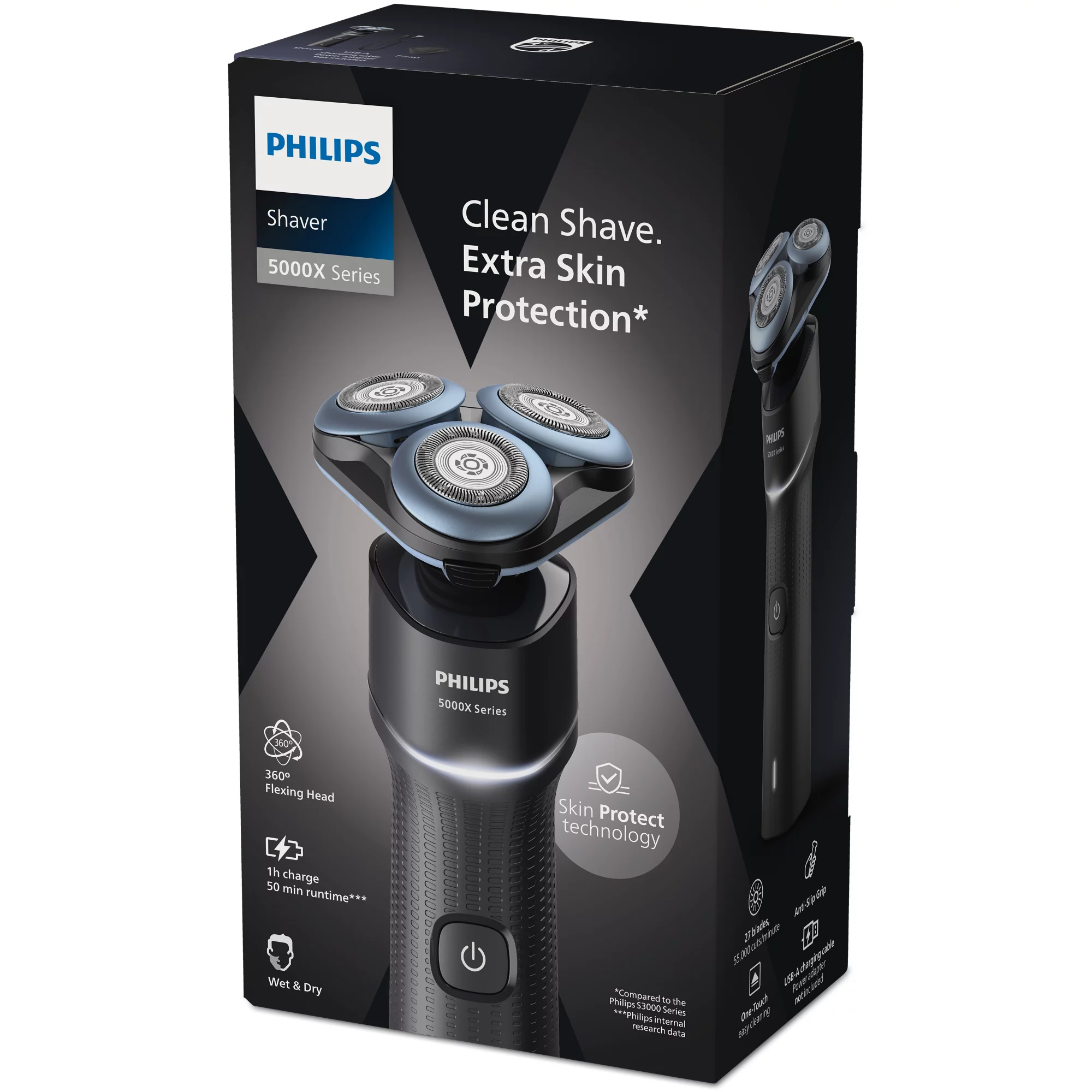 Philips X5007/00 men's shaver Rotation shaver Trimmer Black – image 3