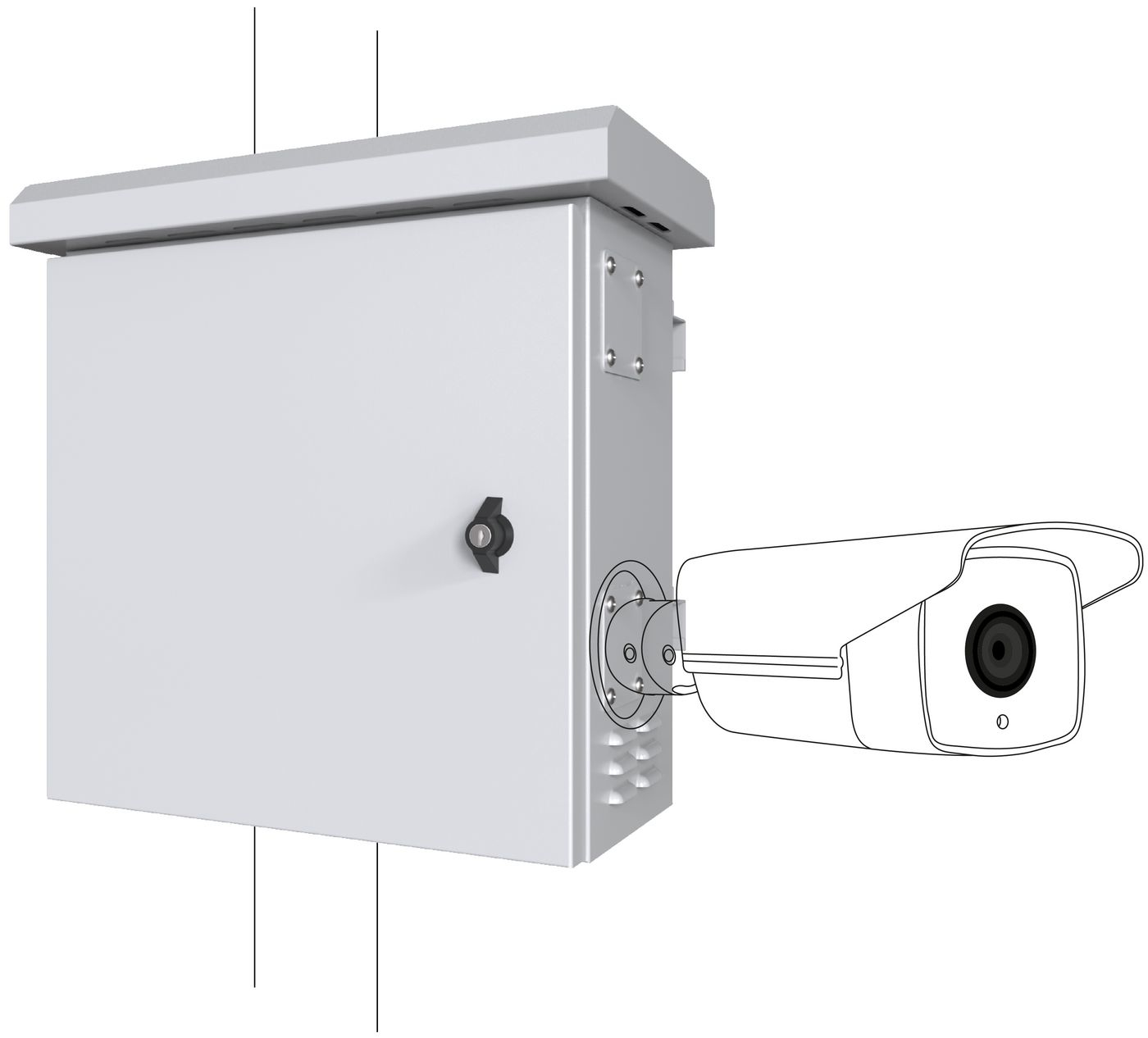 Lanview RCCTV006 rack cabinet 0U White