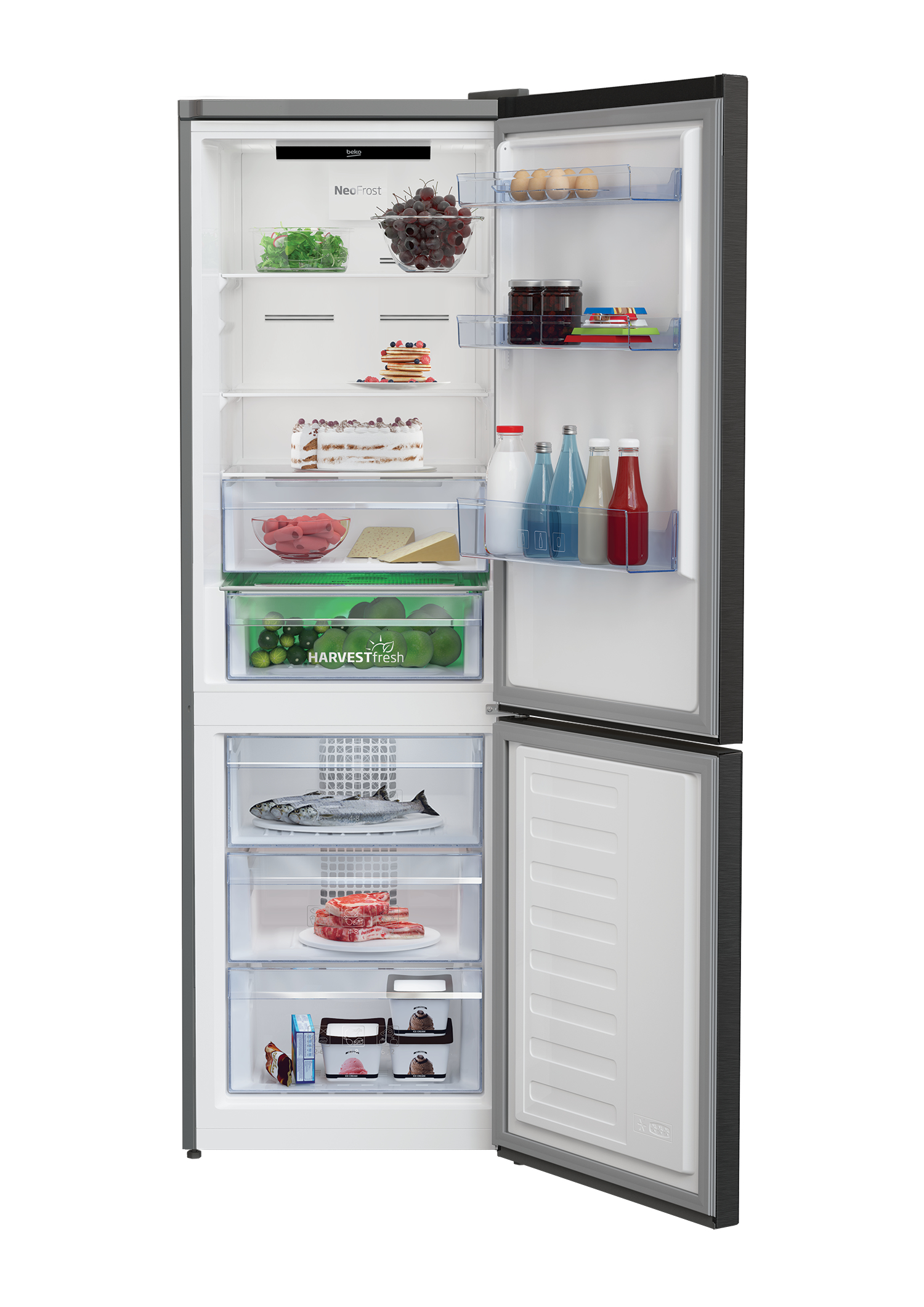 Beko RCNA366E40ZXBRN fridge-freezer Freestanding – image 4