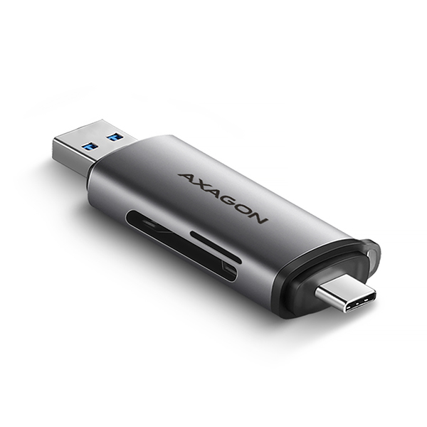 Axagon CRE-SAC SuperSpeed USB-C+USB-A card reader 5 Gbps – image 1