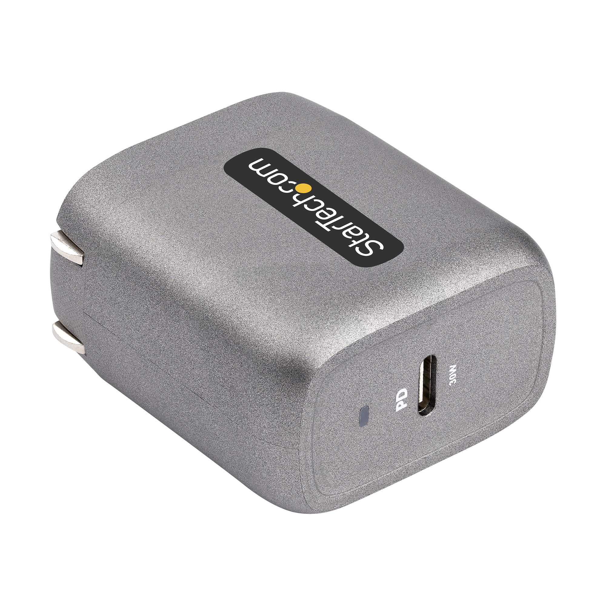 StarTech.com 30W USB-C Wall Charger - Portable GaN Charger w/ Power Delivery - 6ft Cable - USB C Power Adapter w/ Fast Charging - USB Type C Wall Charger, USB-C – image 2