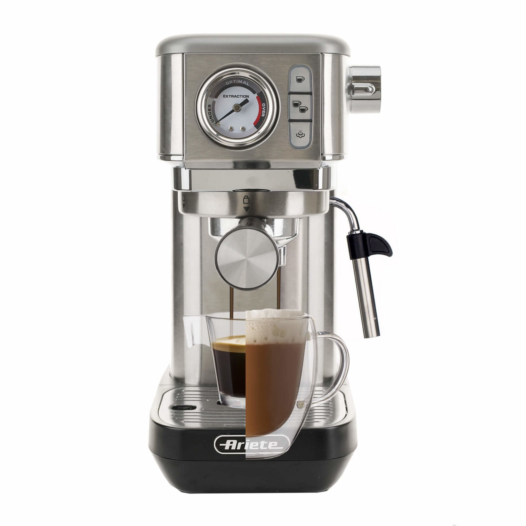 Ariete 1381 Coffee machine with pressure gauge, compatible with ground coffee and ESE pods – image 3
