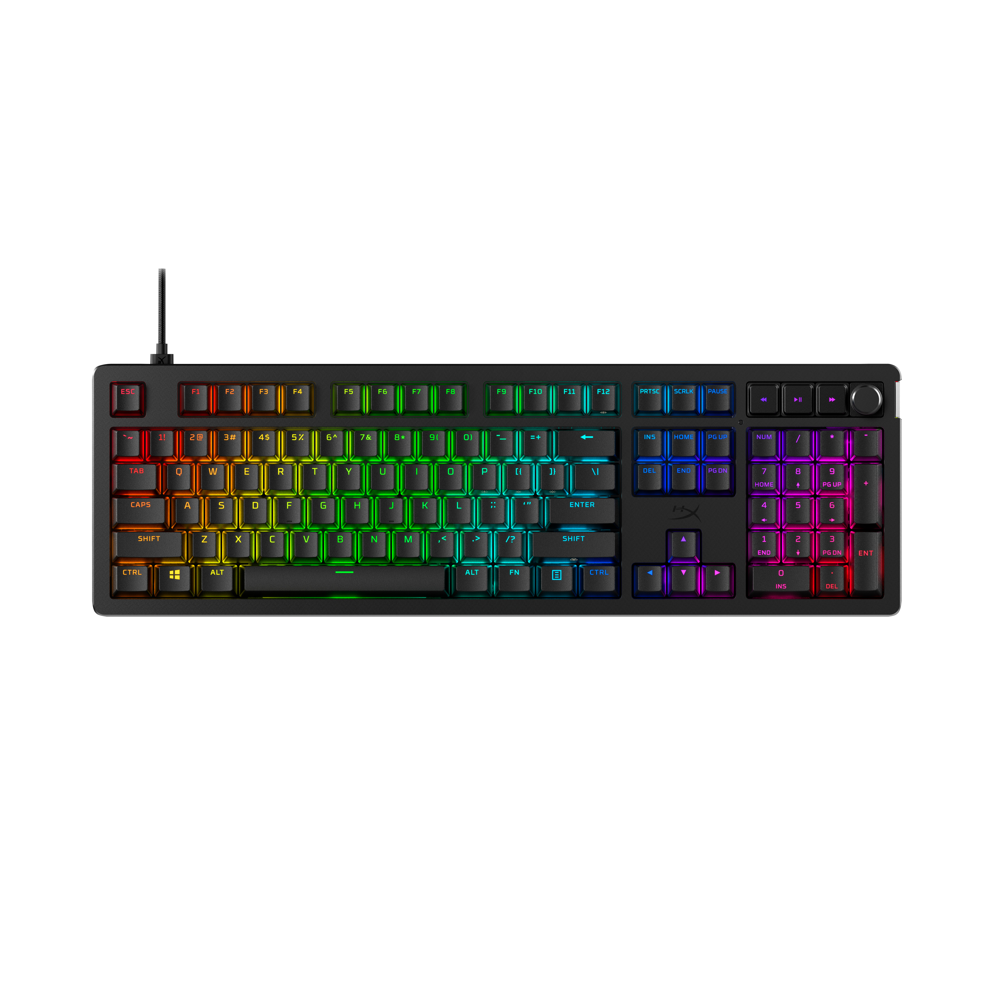 HyperX Alloy Rise - Gaming Keyboards. Keyboard form factor: Full-size (100%), Connectivity technology: Wired, Device inter