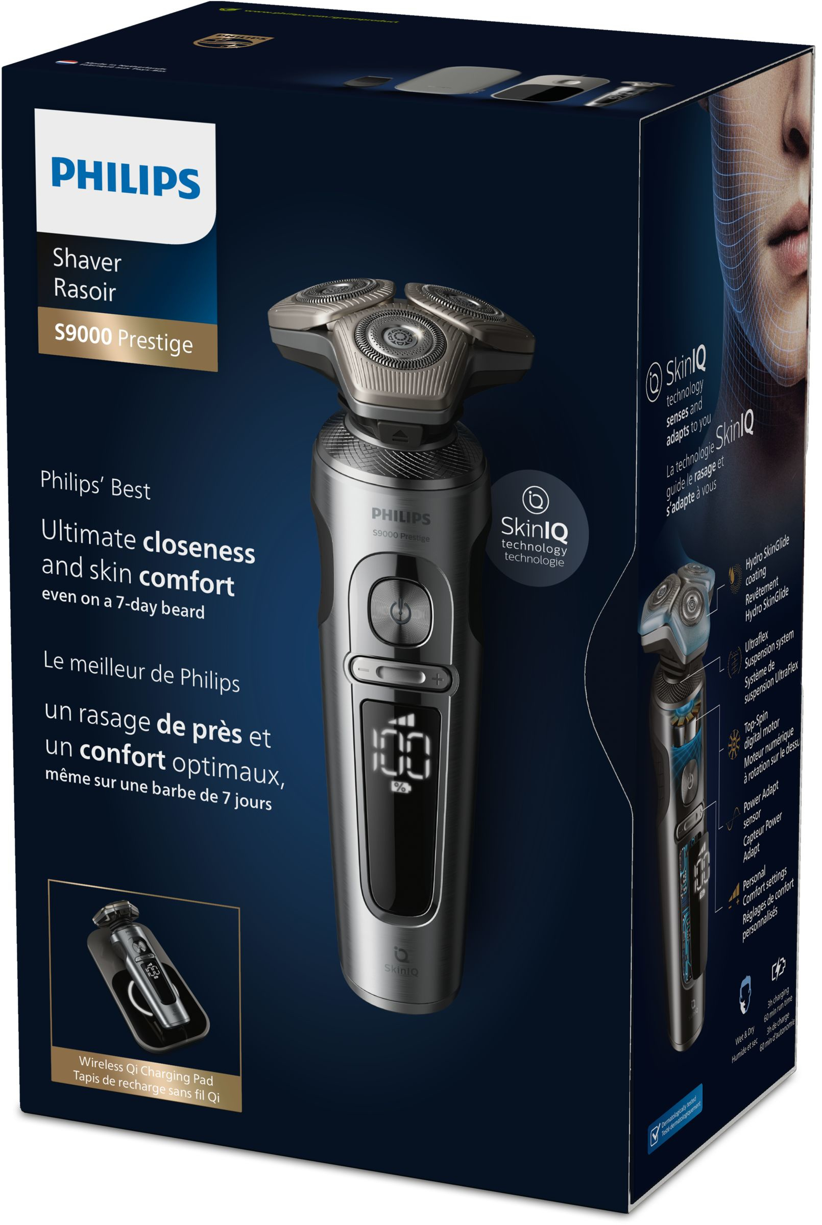 Philips SP9871/13 men's shaver Rotation shaver Trimmer Black, Silver – image 2