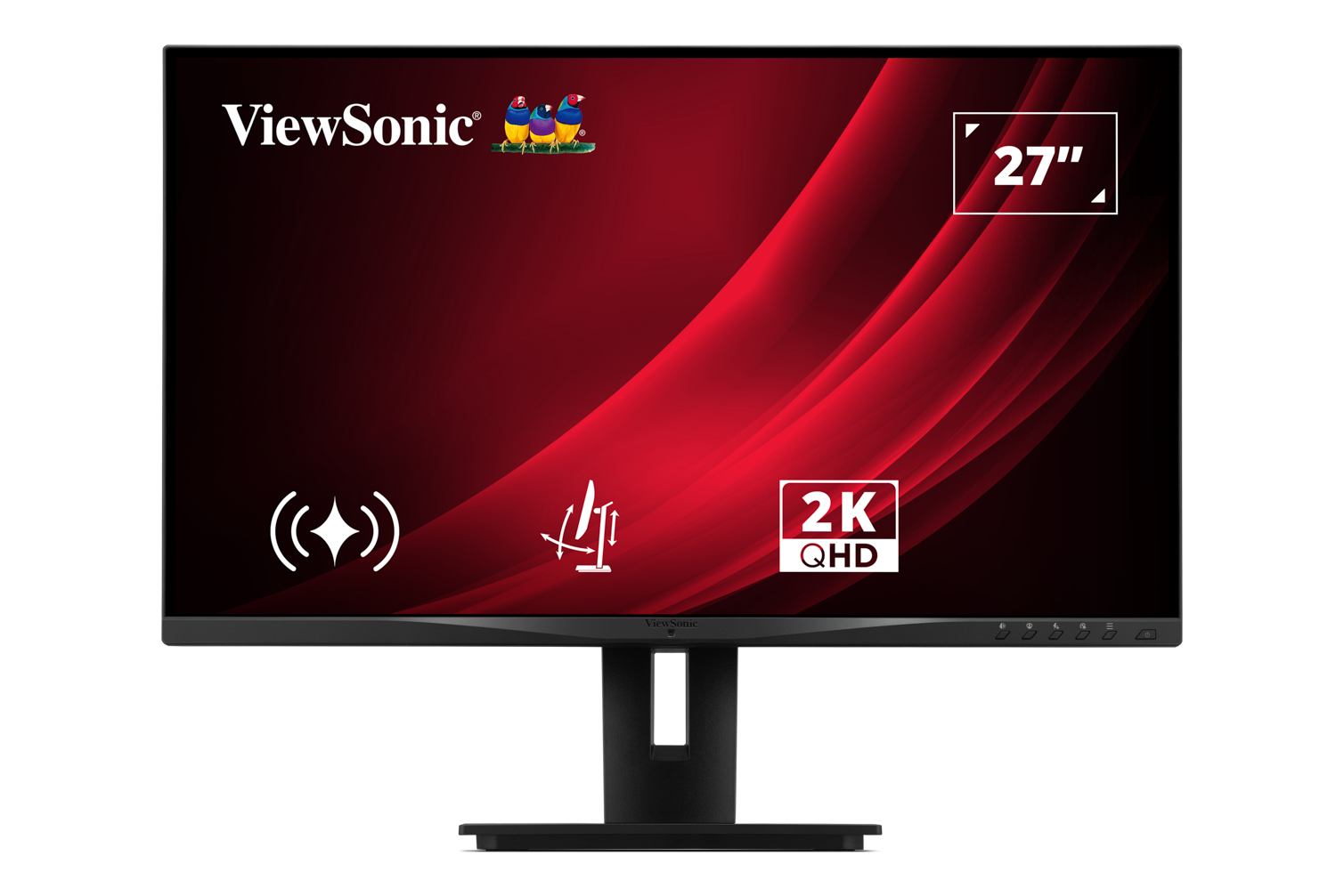 ViewSonic VG2748A-2K - LED monitor - 27" - 2560 x 1440 QHD @ 100 Hz - IPS - 350 cd/m� - 1300:1 - 5 ms - HDMI, VGA, DisplayPort - speakers