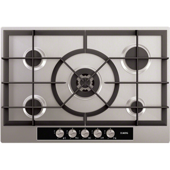 AEG HG755440SM Brushed steel Built-in Gas 5 zone(s)